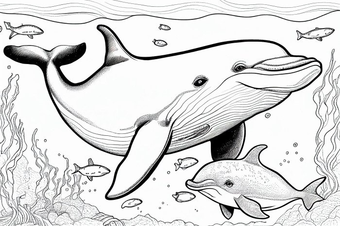 Sea animals coloring pictures