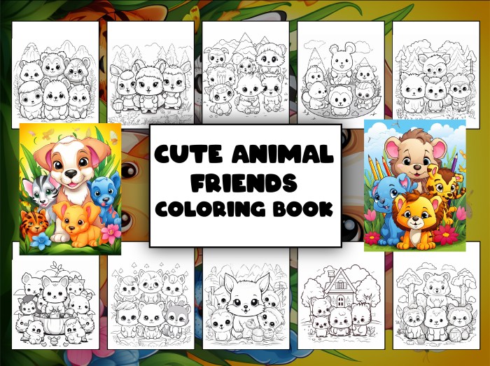 Animal Friends Coloring Book A Colorful Adventure