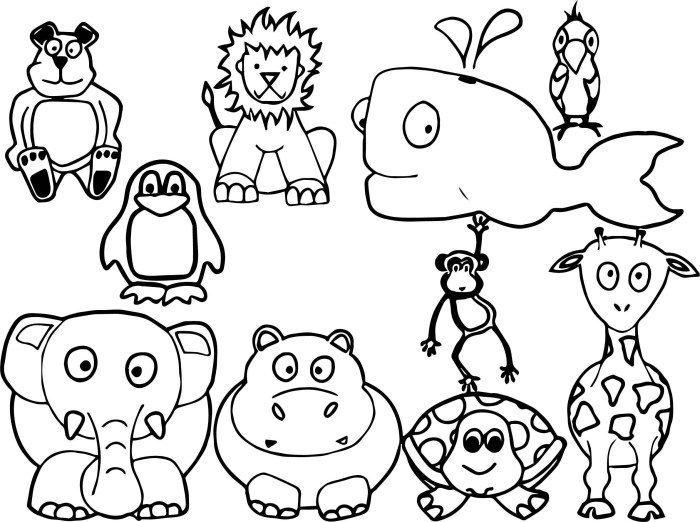 Free Coloring Pages of Animals A Comprehensive Guide