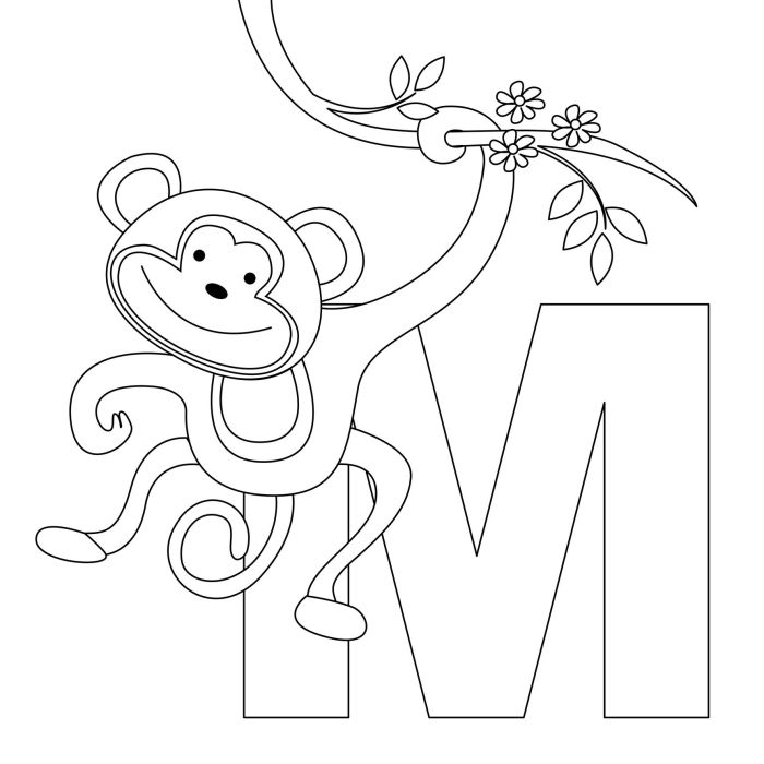 Coloring animal pages alphabet letter abc choose board sheets letters kids