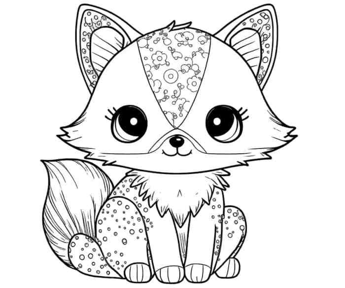 Cute animal coloring sheets