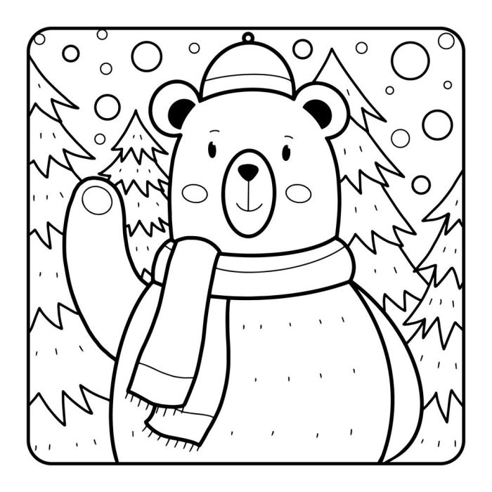 Christmas coloring pages animals