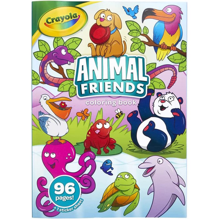 Animal friends coloring book