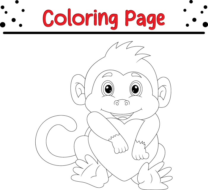 Animals in love coloring pages