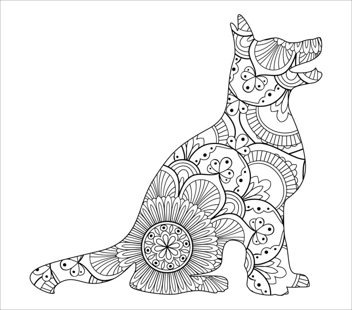 Mandala animal coloring pages