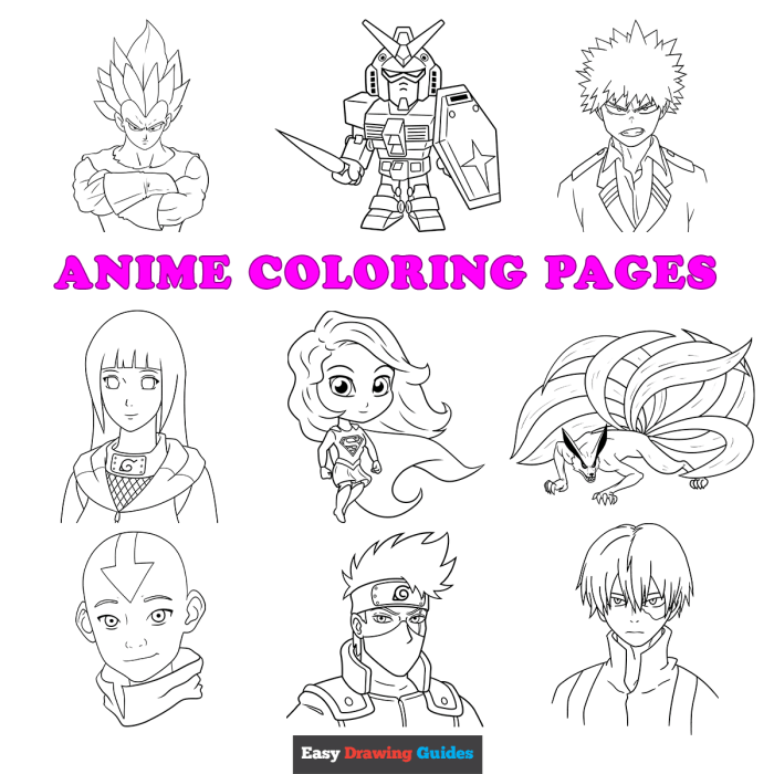 Anime Coloring Pages Free Printable Unleash Your Inner Artist