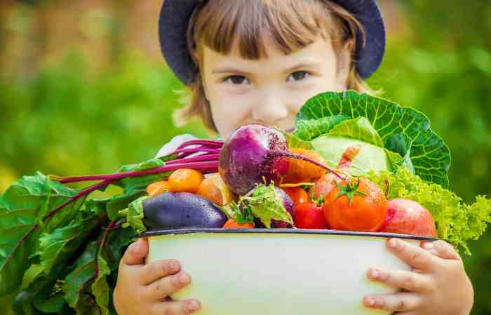 Eat vegetables child health meals