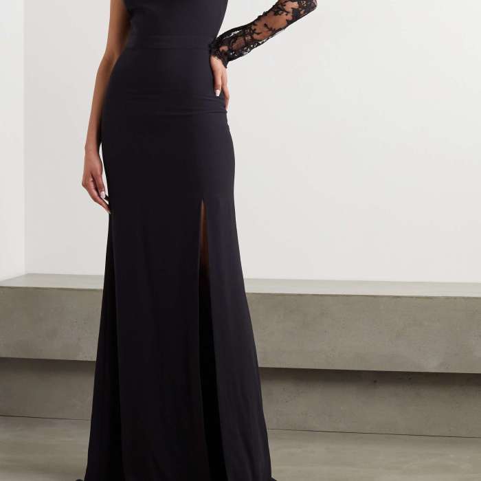 Black wedding dress with sleeves