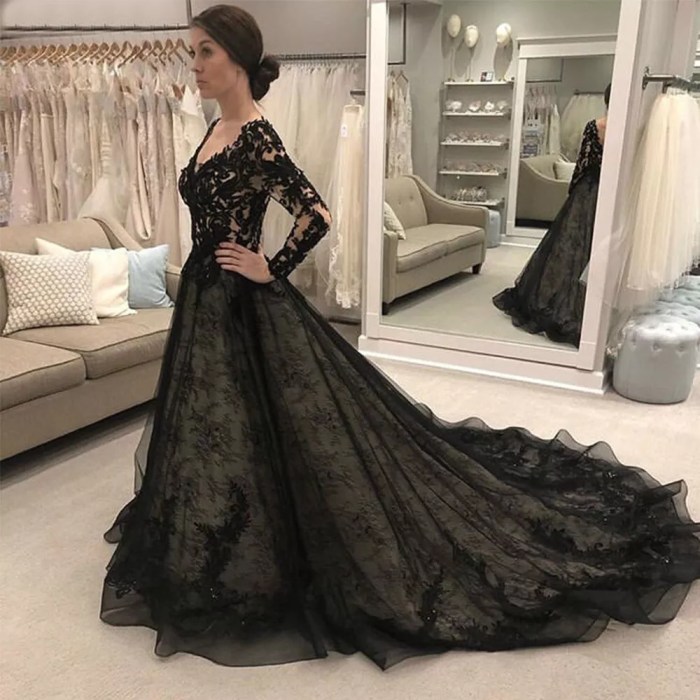 Black dress for formal wedding