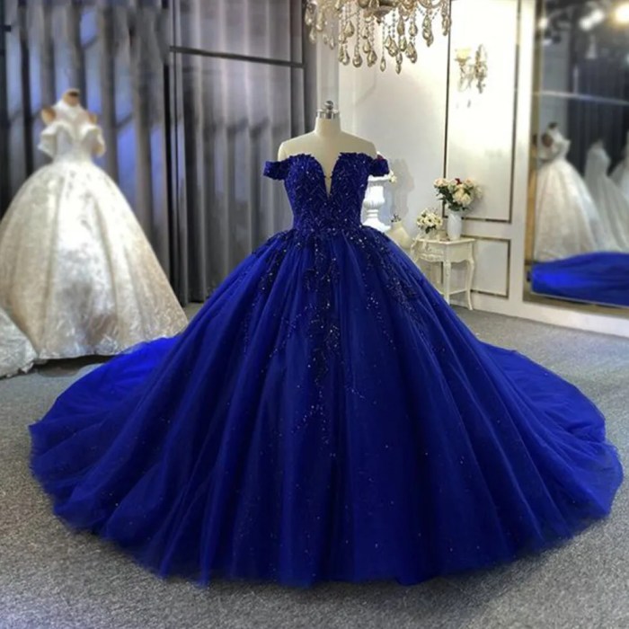 Blue floral wedding guest dress