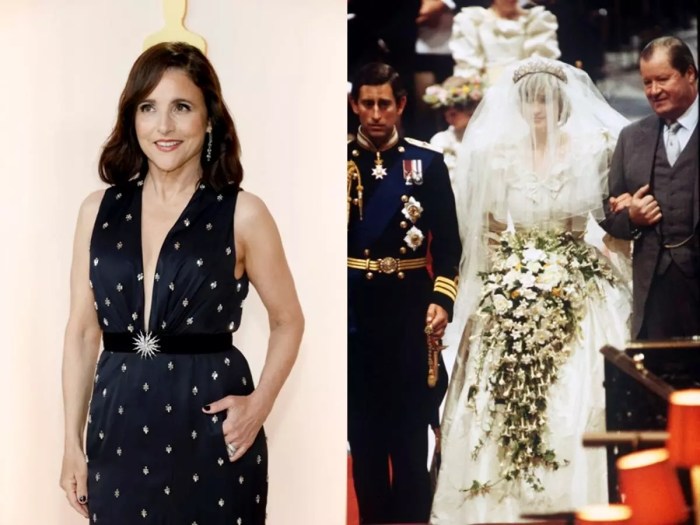 Julia louis dreyfus wedding dress