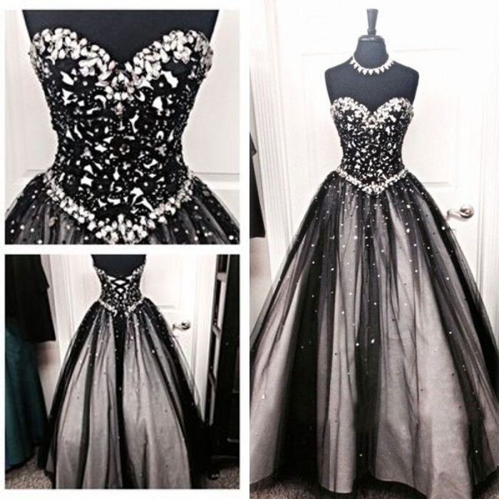 Wedding black dress gothic dresses gown ball robe gowns sweetheart custom lace bridal size