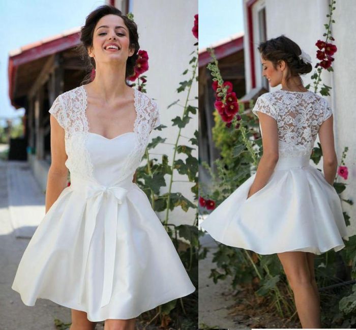 Beach wedding short dresses